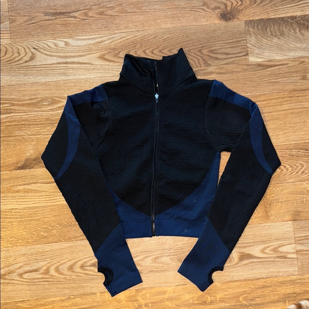 Women's Black and Blue Sports Jacket